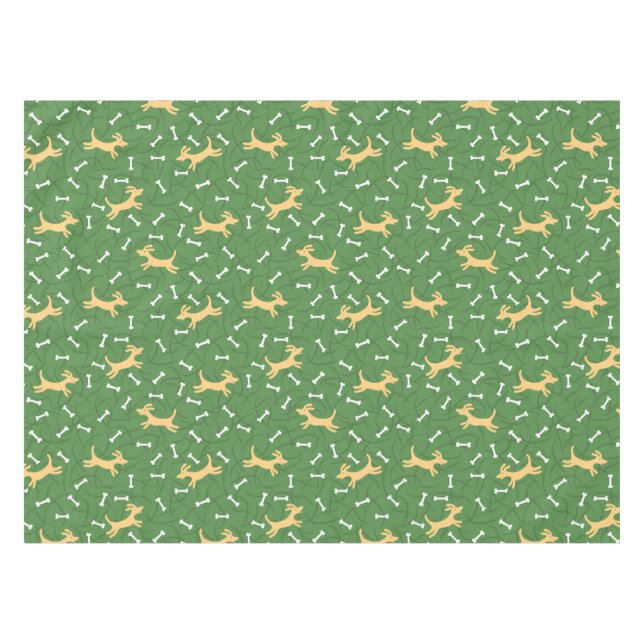 lucky dogs with bones background tablecloth (Front (Horizontal))