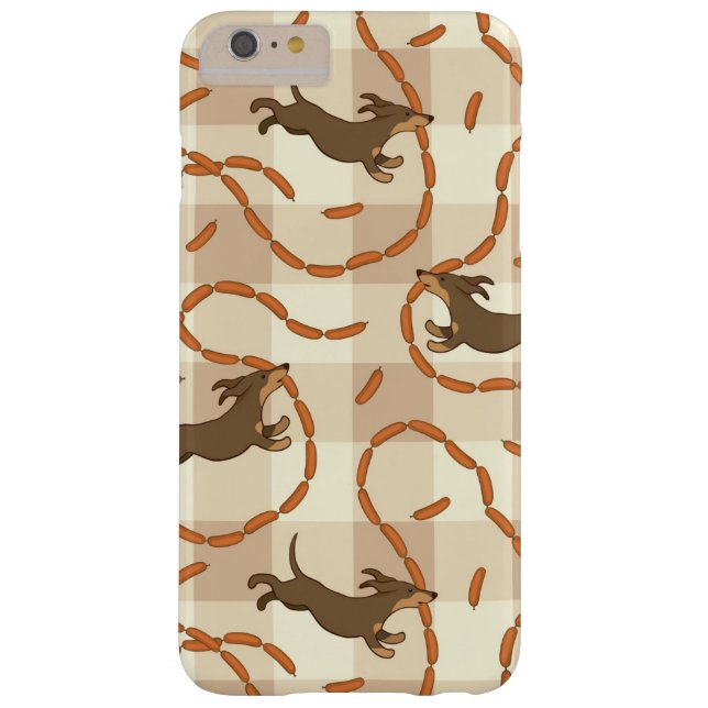lucky dogs with sausages background Case-Mate iPhone case (Back)