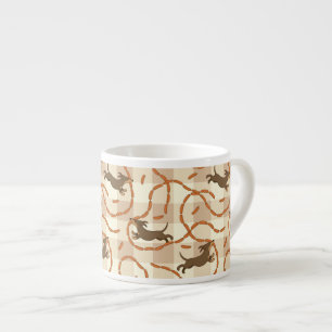 lucky dogs with sausages background espresso cup