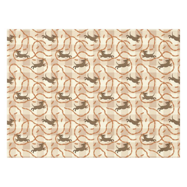 lucky dogs with sausages background tablecloth (Front (Horizontal))