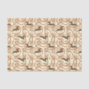 lucky dogs with sausages background tissue paper