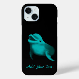 Lucky Dolphin - Add Your Text iPhone 15 Case