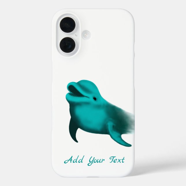 Lucky Dolphin - Add Your Text Case-Mate iPhone Case (Back)