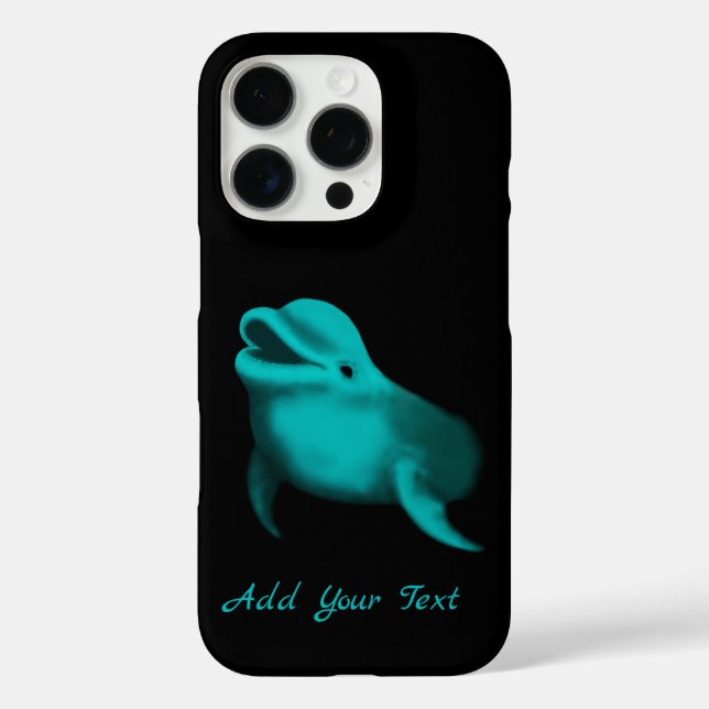 Lucky Dolphin - Add Your Text Case-Mate iPhone Case (Back)