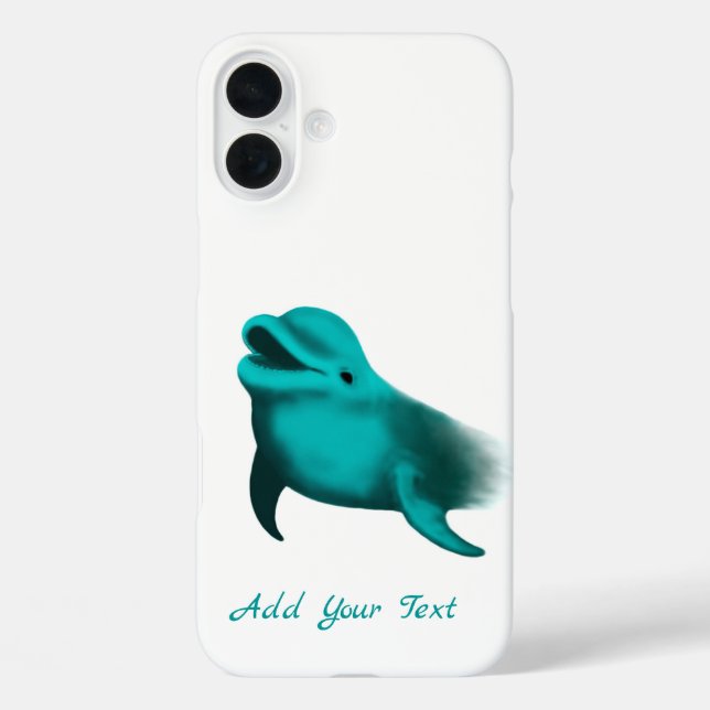 Lucky Dolphin - Add Your Text Case-Mate iPhone Case (Back)