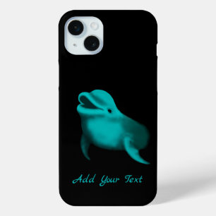 Lucky Dolphin - Add Your Text iPhone 15 Mini Case