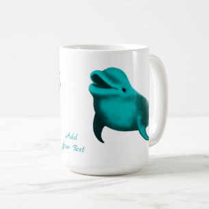 Lucky Dolphin - Add Your Text Coffee Mug