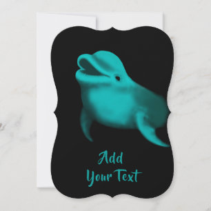Lucky Dolphin - Add Your Text Holiday Card