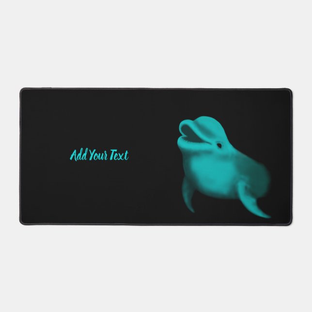 Lucky Dolphin Desk Mat (Front)