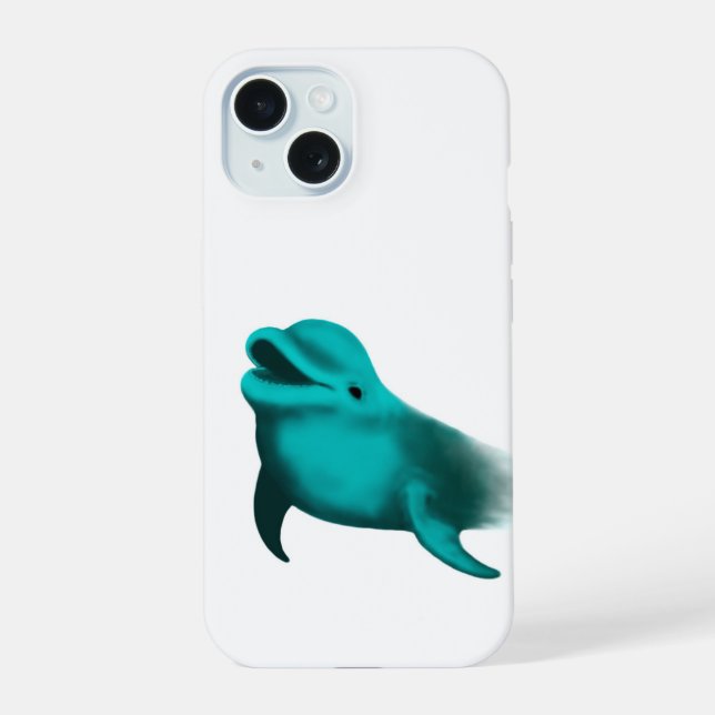 Lucky Dolphin iPhone 15 Case (Back)