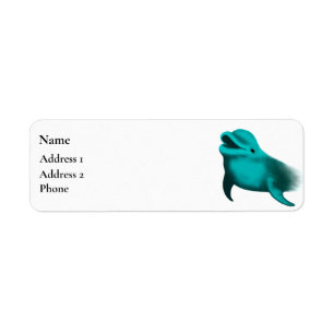 Lucky Dolphin Return Address Label