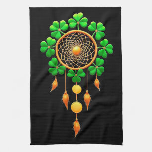 Lucky dream catcher tea towel