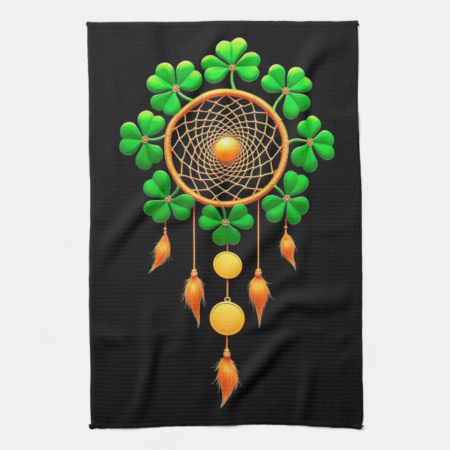 Lucky dream catcher tea towel (Vertical)