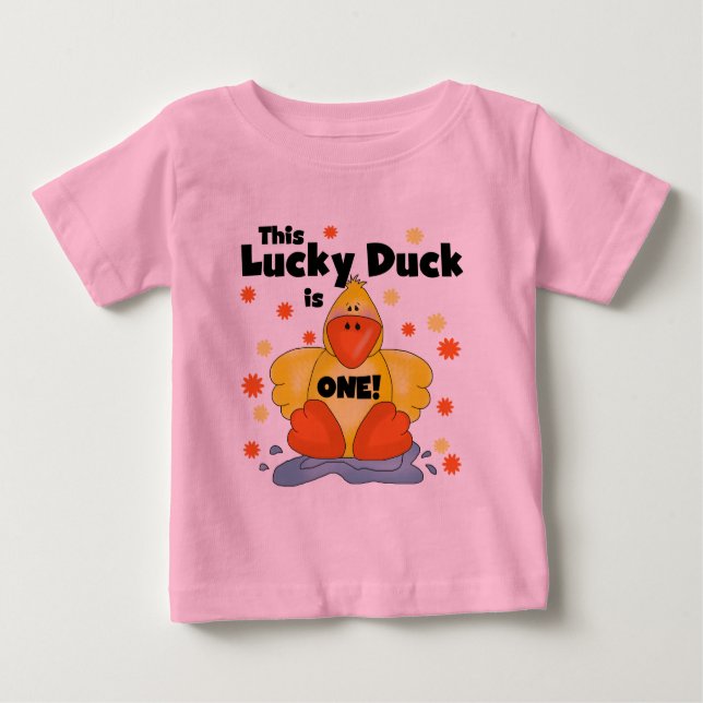 Lucky Duck 1st Birthday  T-shirts and Gifts (Front)
