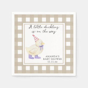 Lucky Duck baby shower Napkin