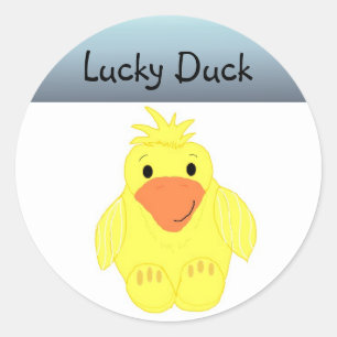 Lucky Duck Classic Round Sticker