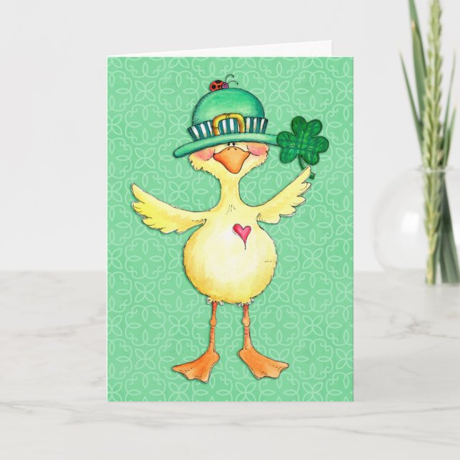 Lucky Duck Holiday Card (Front)