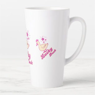 Lucky Duck women T-shirt Modern Design Latte Mug