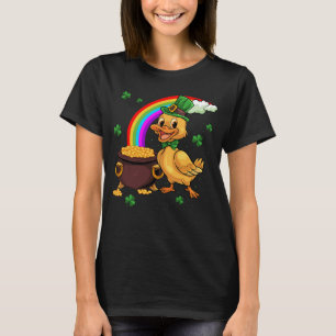 Lucky Ducky Pot of Gold Cute St Patrick s Day St P T-Shirt