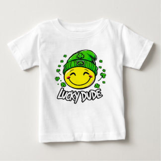 Lucky Dude Smile Face St. Patrick’s Day Baby T-Shirt