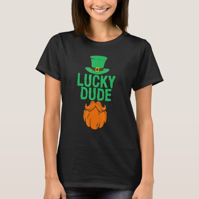Lucky Dude St Patrick's Day Irish Top Hat With Goa (Front)