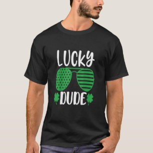 Lucky Dude St Patrick's Day Sunglasses With Shamro T-Shirt