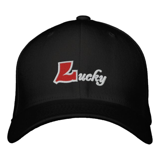 Lucky Embroidered Hat (Front)