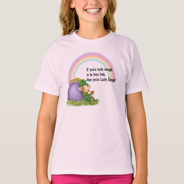 Lucky Enough Leprechaun T-Shirt (Front)