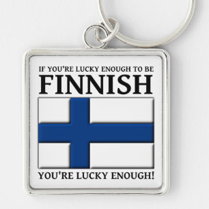 Lucky Enough To Be Finnish Keychain
