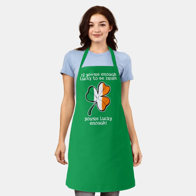 Lucky enough to be Irish Apron (Worn)