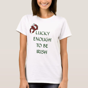 LUCKY ENOUGH TO BE IRISH Horseshoe T-Shirt