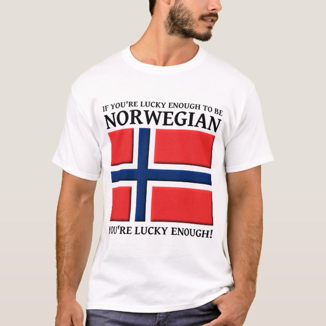Lucky Enough To Be Norwegian Shirt (Front)