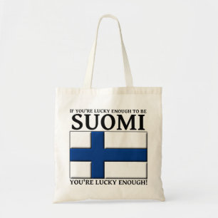 Lucky Enough To Be Suomi Finnish Bag Tote