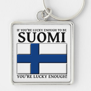 Lucky Enough To Be Suomi Keychain