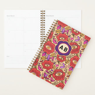 Lucky Eye Floral Pattern Planner