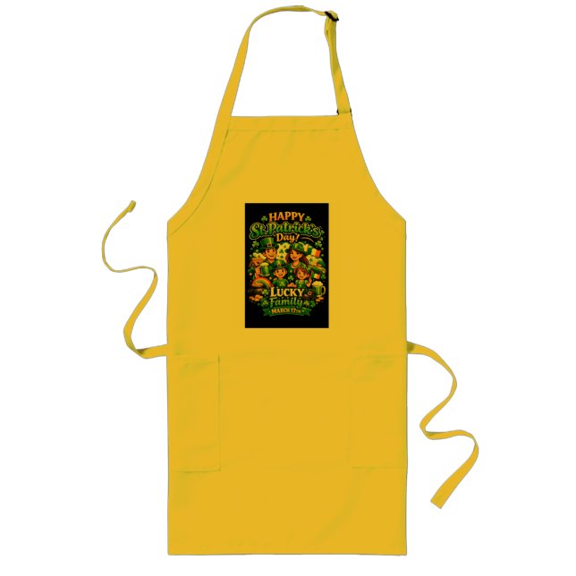 Lucky Family St. Patrick’s Day Collection 🍀 Long Apron (Front)