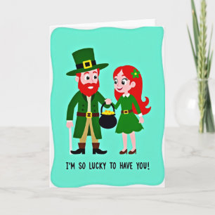 Lucky Faux Gold Foil Texture Card