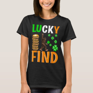 Lucky Find Bigfoot Happy St Patricks Day Shirt Fun