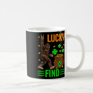 Lucky Find Bigfoot Happy St Patricks Day Shirt Fun Coffee Mug