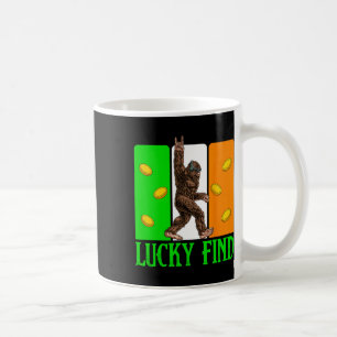 Lucky Find Bigfoot Happy St Patricks Day Shirt Fun Coffee Mug