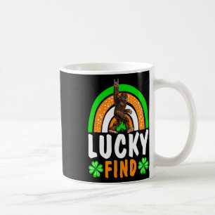 Lucky Find Bigfoot Happy St Patricks Day Shirt Fun Coffee Mug