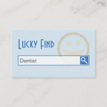"Lucky Find" Dentist Business Cards