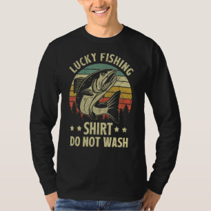 Lucky Fishing Do Not Wash Vintage Salmon Fish T-Shirt