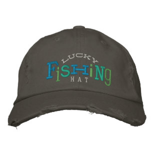 Lucky Fishing Embroidery Hat