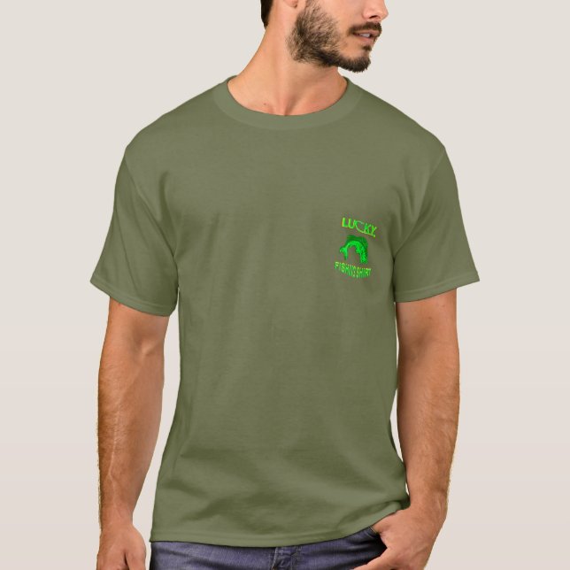 Lucky Fishing Fish Hook T-Shirt (Front)