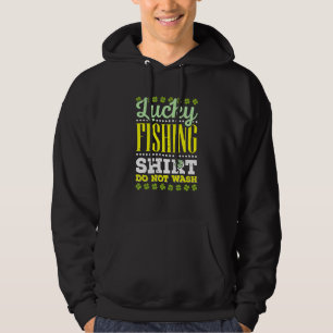 Lucky Fishing   Ireland Irish Leaf St  Patrick Fis Hoodie