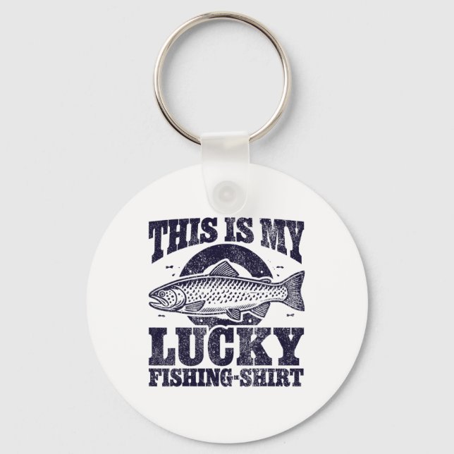Lucky Fishing  Key Ring (Front)