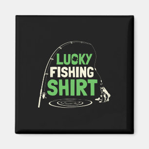 Lucky Fishing Rods Fisherman Funny Fishing Fish Gi Magnet