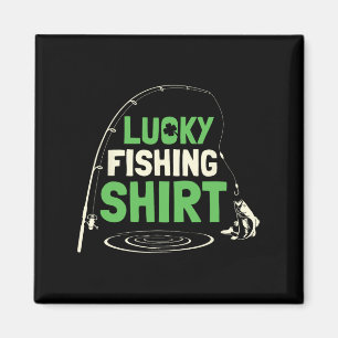 Lucky Fishing Rods Fisherman Funny Fishing Fish Gi Magnet
