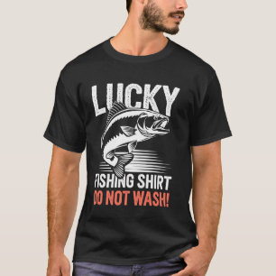 Lucky Fishing Tee Do not Wash Tee Bass Fishing Ang